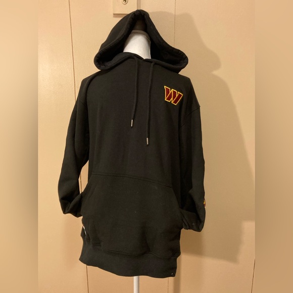 NFL Limited addition appliquéd Blck WASHINGTON COMMANDERS HOODIE Adult Small NWT - Picture 6 of 9